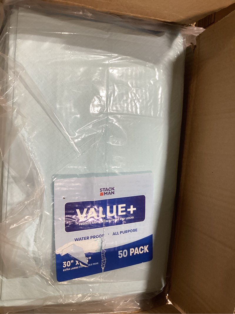 Condition photo showing New/Like New for Super Absorbency Disposable Leakproof Underpads with Quick Drying for Baby, Adults, Puppy, Dog Bed Pee Pads, Extra Large, XXL Incontinence Pads, 30” x 36”, 50 Count 50 Count 30" x 36"