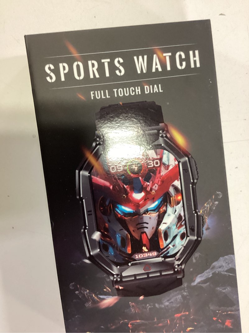 Condition photo showing New/Like New for mingdaln 2.1  amoled men military smart watch?with fitness tracker/ answer make calls /100+ sport modes/1atm waterproof  mountain travel pedometer watch fits for android and iphone devices (black)