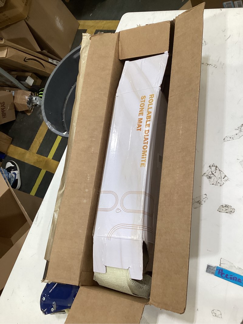 Condition photo showing Good Condition for White Stone Drying Mat for Kitchen Counter, Diatomaceous Dish Drying Mat 16x24 Inch, Fast-Absorbing Quick-Dry Non-Slip Sink Tray
