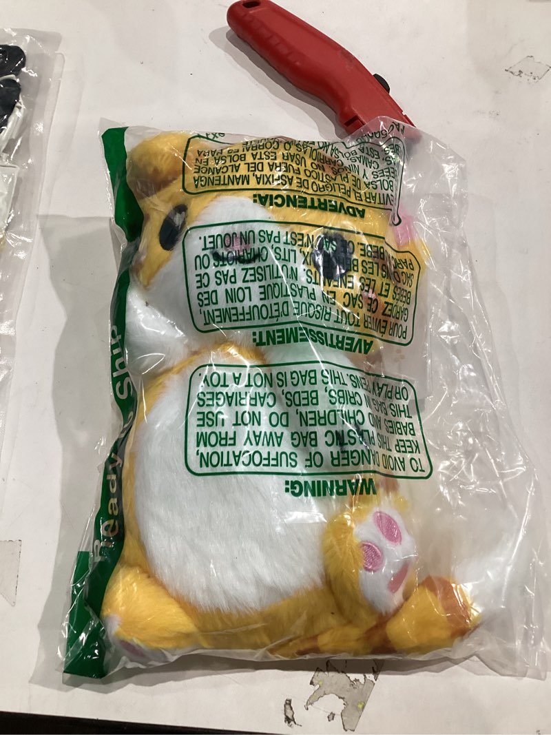Condition photo showing Good Condition for Orange Cat Microwavable 1.5 lbs Unscented Heating Pad for Women and Kids- Cute Soft Cozy Pillow Plush Heatable Warm Stuffed Animals - Kawaii Hot and Cold Plushie - Orange Cat Gifts for Girls and Women Orange-White Cat