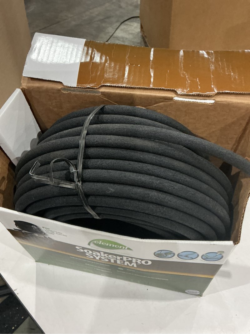 Condition photo showing As Is for swan soakerpro 3/8 in. x 100 ft. heavy duty soaker hose system