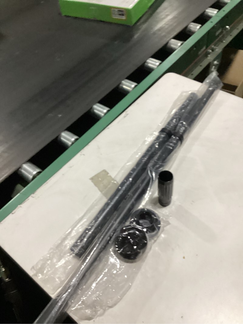 Condition photo showing New/Like New for allzone mechanical lock tension curtain rod for renters & apartment upgrades, 40 to 86 inch, no-drill no-slip tension rod hold up to heavy drapes, perfect for window, bathroom, patio & room divider black 40-86 inches