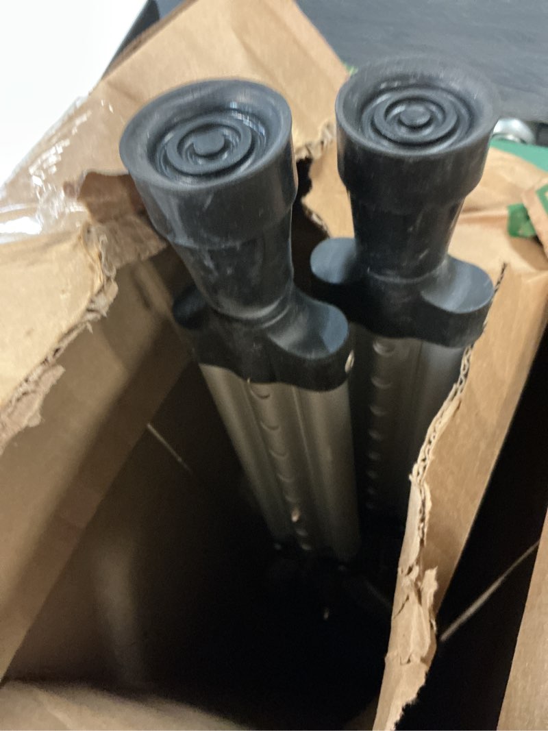 Condition photo showing Good Condition for carex folding aluminum under arm crutches for adults 4'11" to 6'1", 2 lightweight crutches included, universal for walking, walking aid for kids, adults & seniors, includes padded underarm cushions