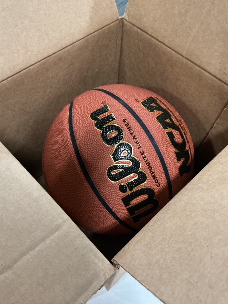 Condition photo showing As Is for (Size:6)Wilson NCAA Final Four Basketball - 29.5\" and 28.5\" Size 6 - 28.5\"