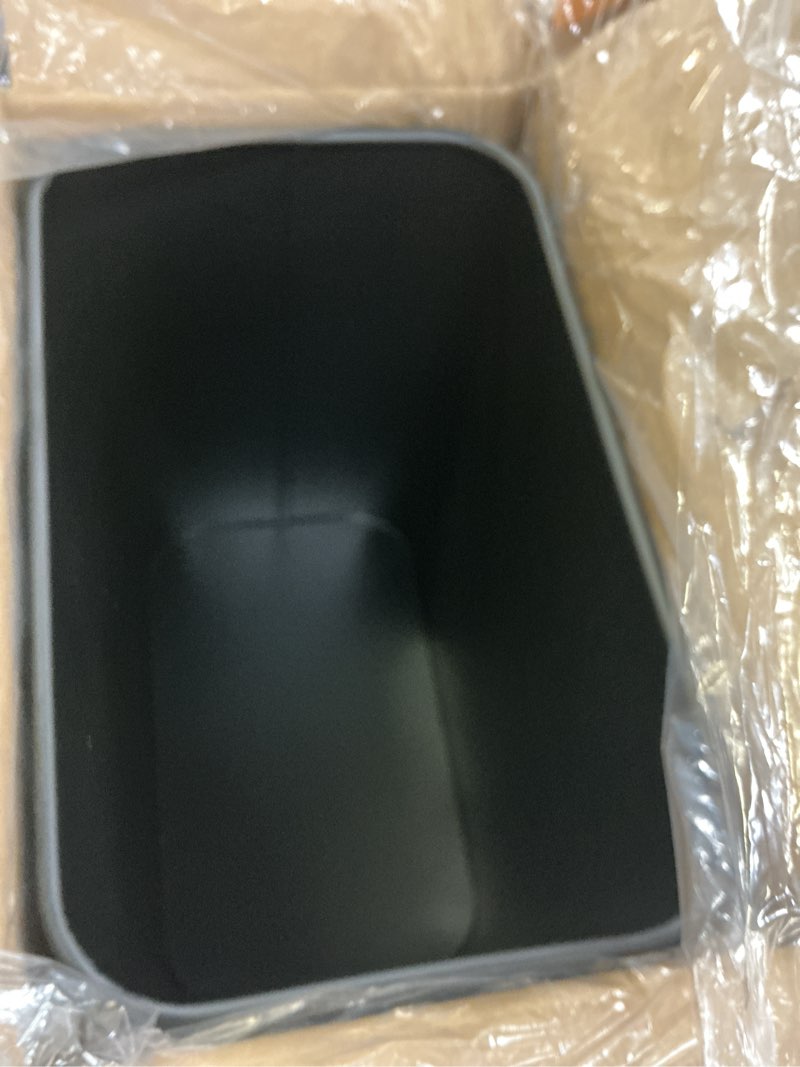 Condition photo showing New/Like New for cesun small bathroom trash can 2.1 gallon wastebasket, modern metal garbage can office waste basket, matte black stainless steel trash bin for bedroom, home office, toilet, rv, near desk, under sink