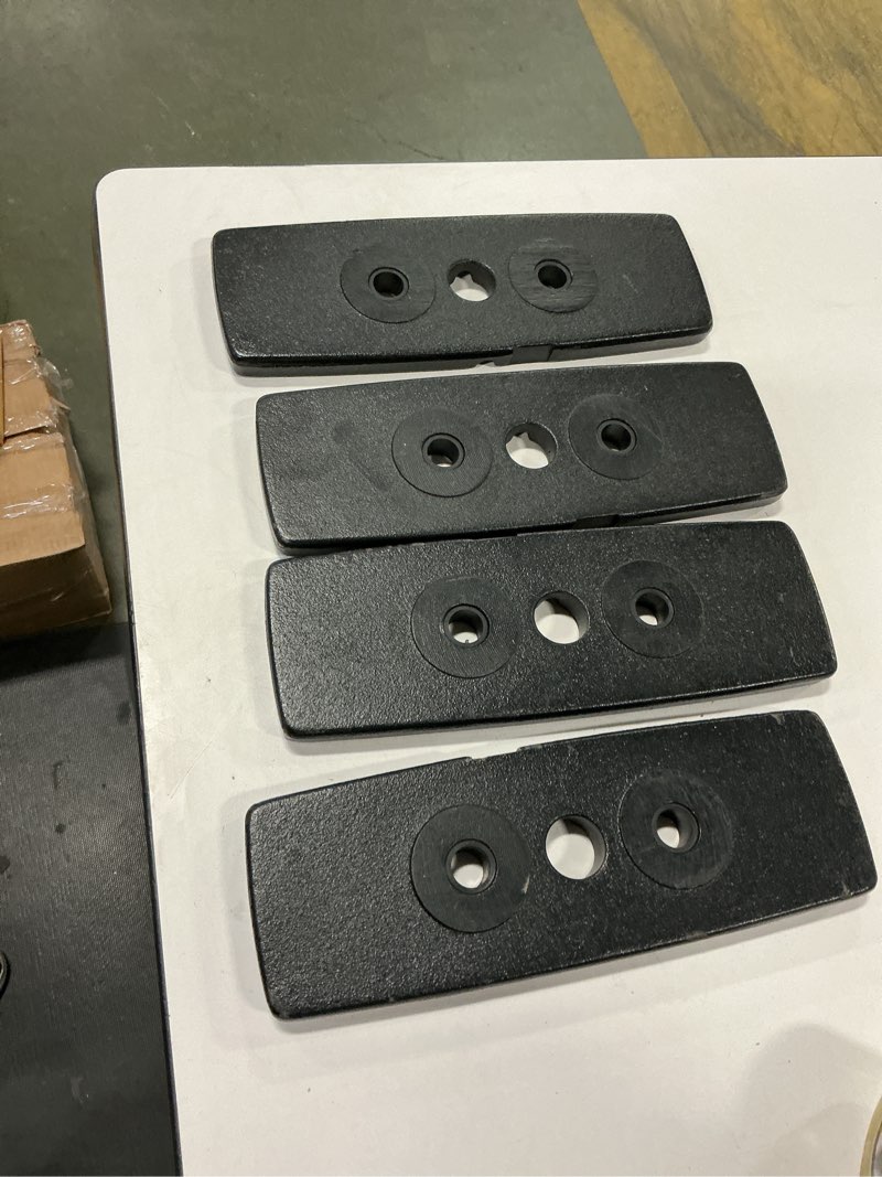 Condition photo showing Good Condition for weight plates used in gym equipment weight stacks (unknown weight)