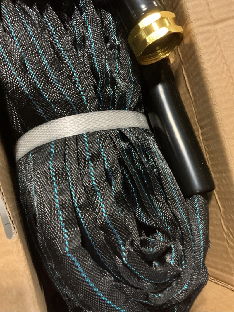 Condition photo showing New/Like New for garden hose 50ft lightweight, non-expanding, leak-proof metal connector, no-knot no-tangle, easy to store and carry, wear-resistant, 3/4ght flexible water hose, hose for yard, garden, outdoor