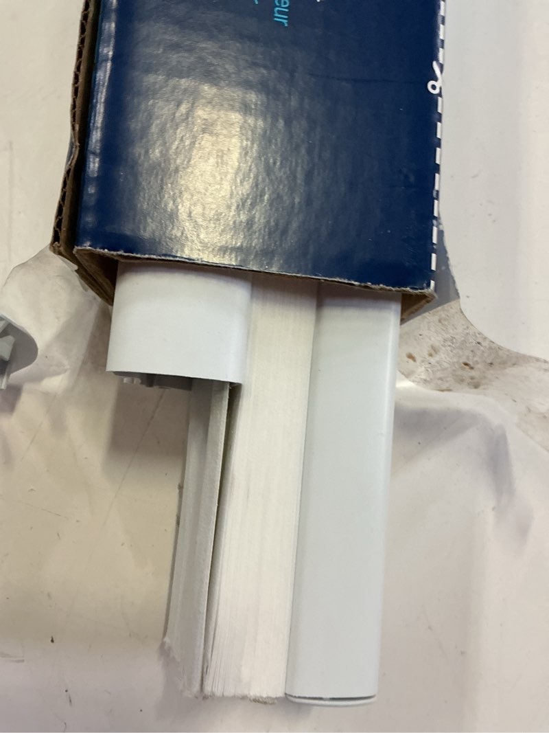 Condition photo showing As Is for levolor 24-in x 72-in snow light filtering cordless cellular shade