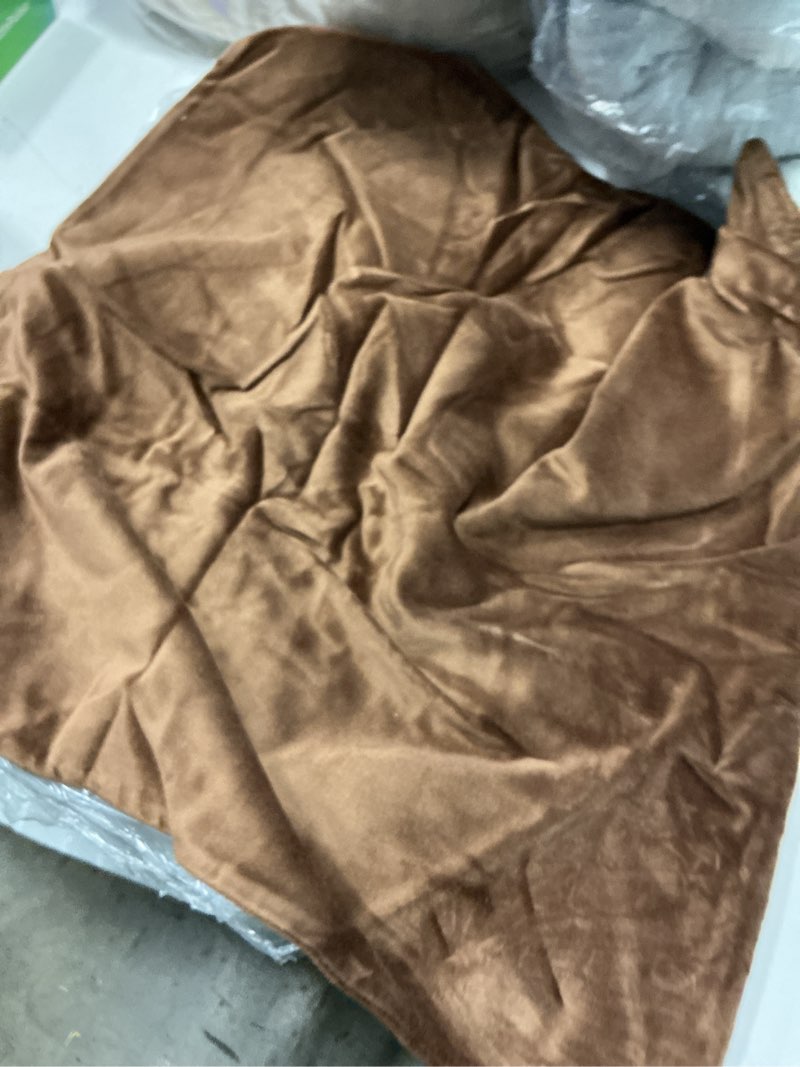 Condition photo showing Good Condition for classic cotton velvet pillow cover (set of 1), 20x20, chestnut