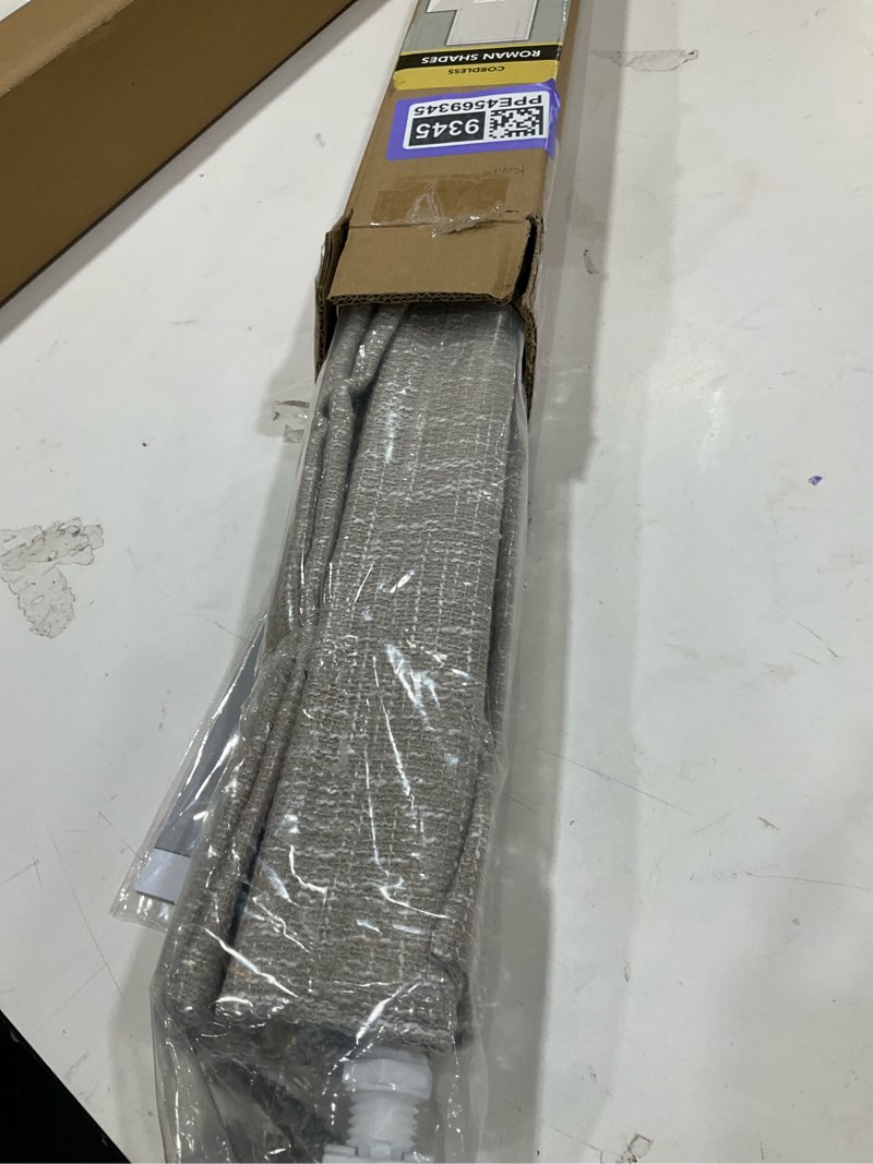 Condition photo showing Good Condition for No Tools No Drill Cordless Roman Shades for Indoor Windows 100% Blackout, for Window Size 22" W × 48" H Beige Beige 22" W × 48" H