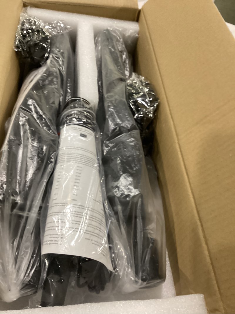 Condition photo showing New/Like New for qfx pbx-800tws 8-inch tws bluetooth stereo pa system with 2 8" speakers, 2 microphones, 2 stands, and a remote control