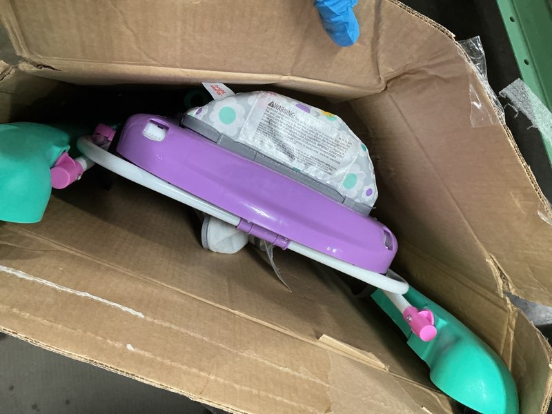 Condition photo showing Good Condition for Bright Starts Little Speedster 3-in-1 Car Walker, Purple Power, Baby Activity Walker for Girls and Boys, 6 Months+