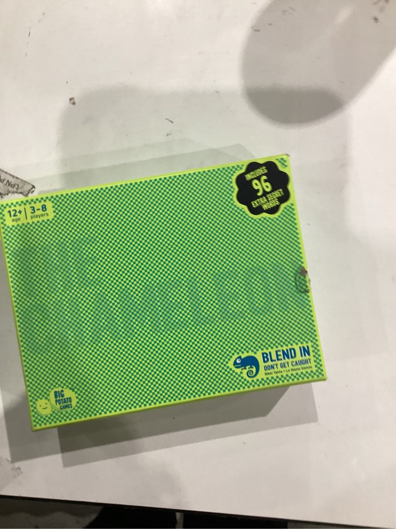 Condition photo showing New/Like New for The Chameleon: Award-Winning Bluffing Board Game for Family, Adults & Friends | Includes 80 Extra Secret Words | Who is The Imposter? Main game, smaller box
