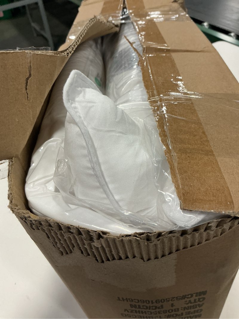 Condition photo showing Good Condition for Amazon Basics Down Alternative Pillow for Back Side Sleepers, Medium Density, Standard Size, 26" x 2