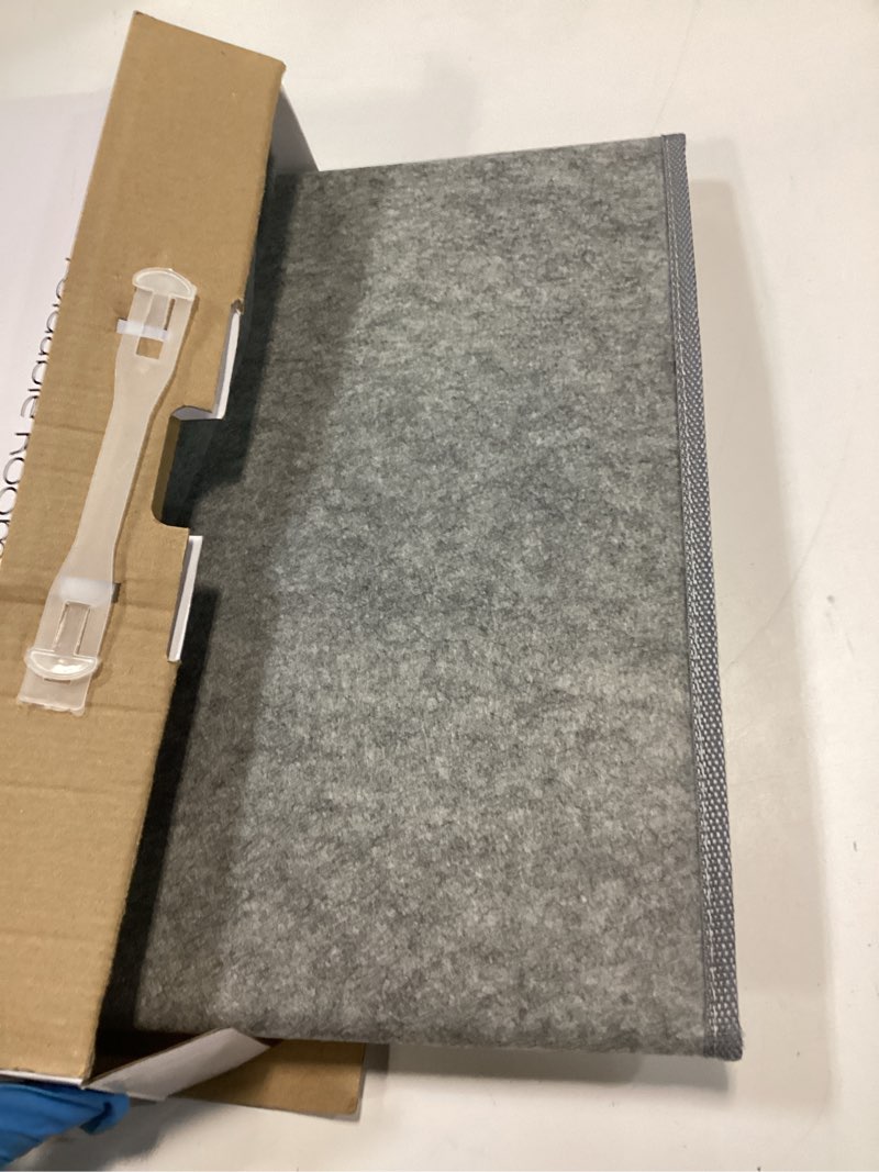 Condition photo showing Good Condition for Under Desk Leg Warmer with Blanket, Foldable Space Heater with Timer & Thermostat, Electric Foot Heater Panel for Indoor Use, Quiet & Small Space Foot Warmer for Office & Home, 3-Fold