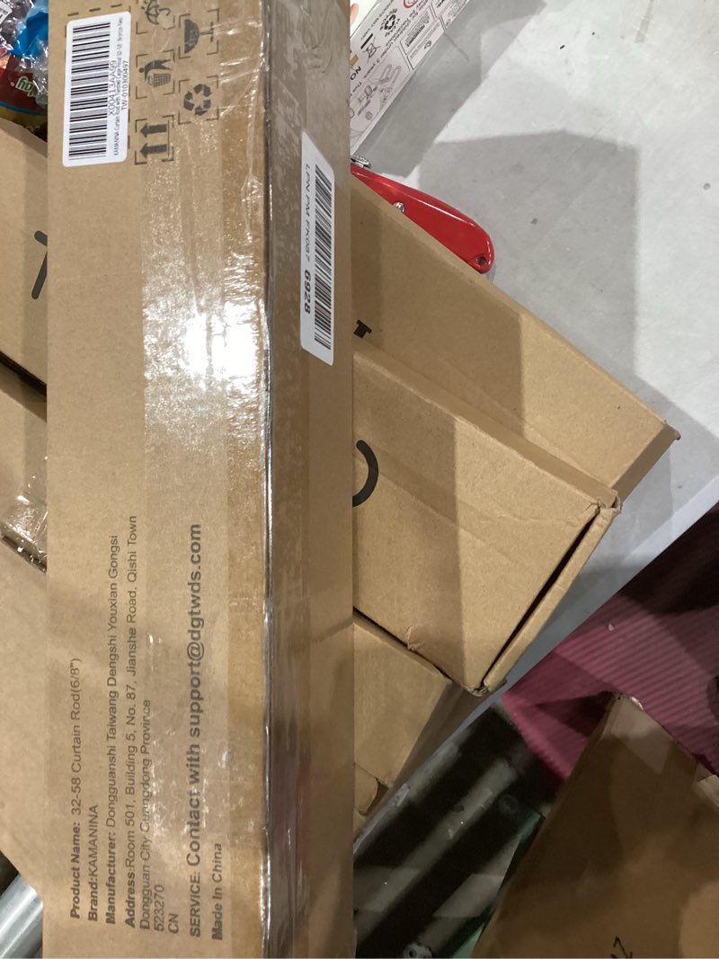 Condition photo showing Good Condition for KAMANINA Bronze Curtain Rod 32 to 58 Inch(2.6-4.8ft), Adjustable Curtain Rods for Windows 28 to 48 Inch, 3/4 Inch Splicing Drapery Rods with Twisted Cage Finial Bronze 32-58"