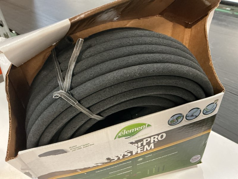 Condition photo showing As Is for swan soakerpro 3/8 in. x 100 ft. heavy duty soaker hose system