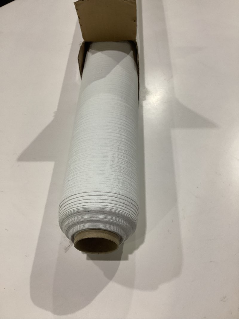 Condition photo showing As Is for white grasscloth wallpaper peel and stick fabric linen textured 24"x394" classic faux grassweave upgraded thick self-adhesive neutral contact paper vinyl film liner roll for home use 23.6" x 393" white