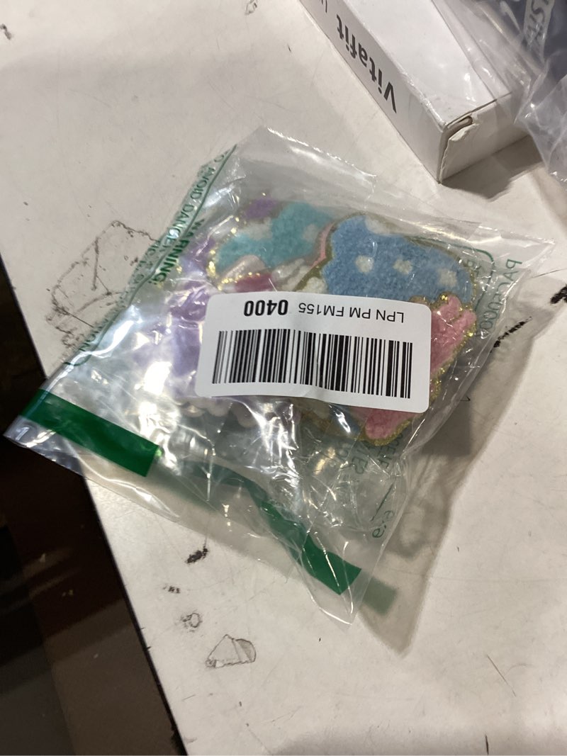 Condition photo showing New/Like New for 16 pcs chenille iron on patches, ccozn colorful chenille castle bowknot bear embroidered patches sew on embroidered applique diy accessory for clothing hats jackets backpack pants