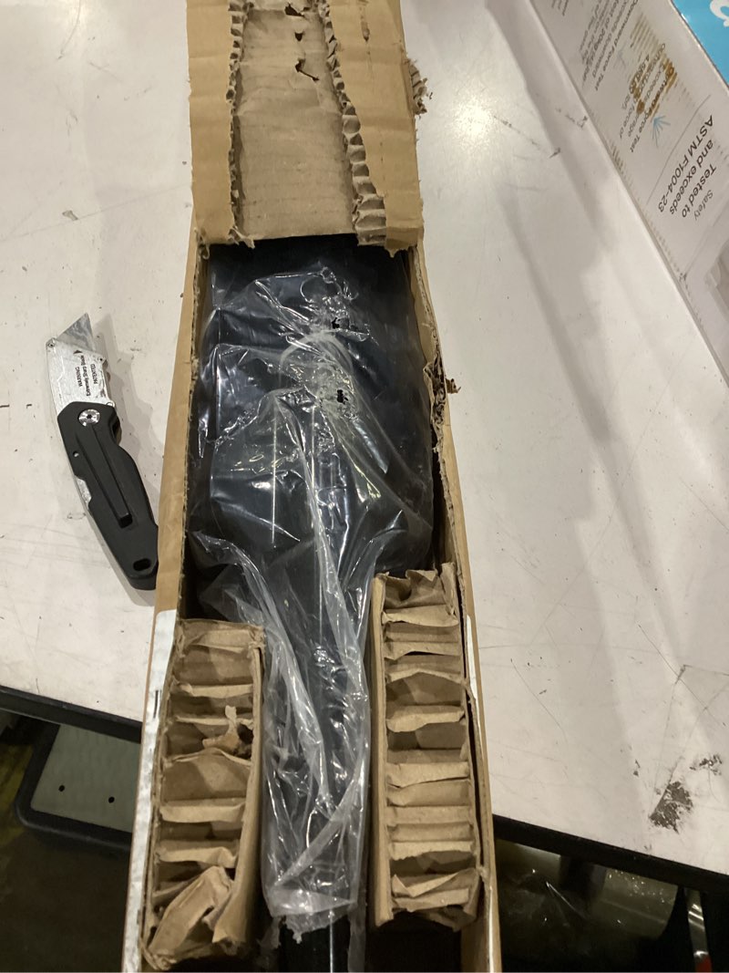 Condition photo showing Good Condition for metal fence post 3 feet black, pack of 10, t post for wire fence, rustproof u post fencing, no dig garden stakes for farm, orchard, and lawn, temporary fencing, outdoor light duty 3ft-10p black