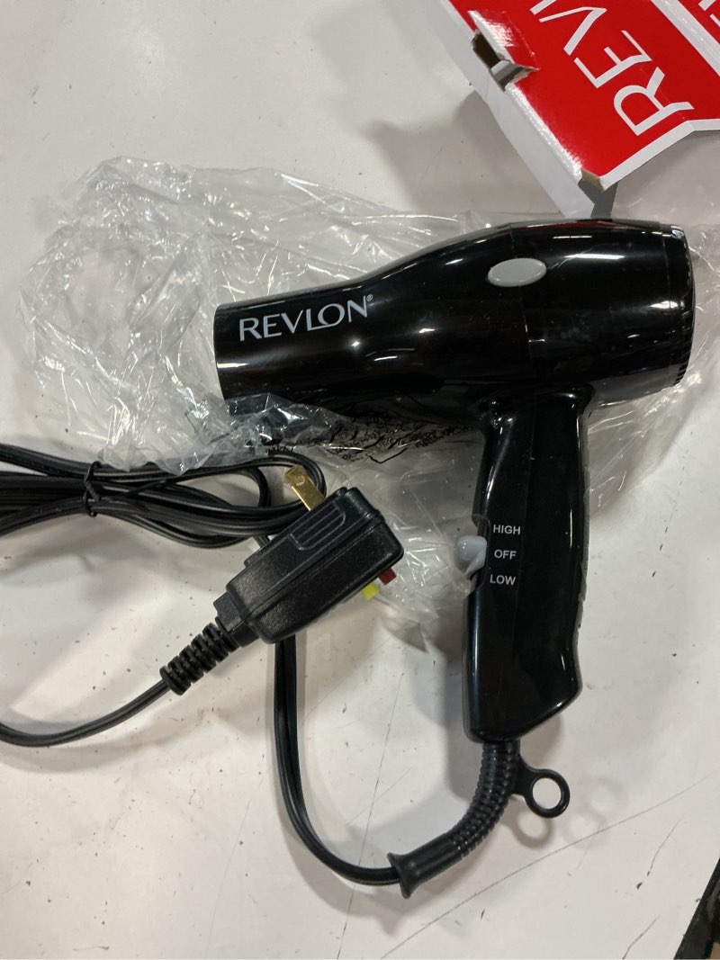 Condition photo showing As Is for revlon 1875 w travel hair dryer