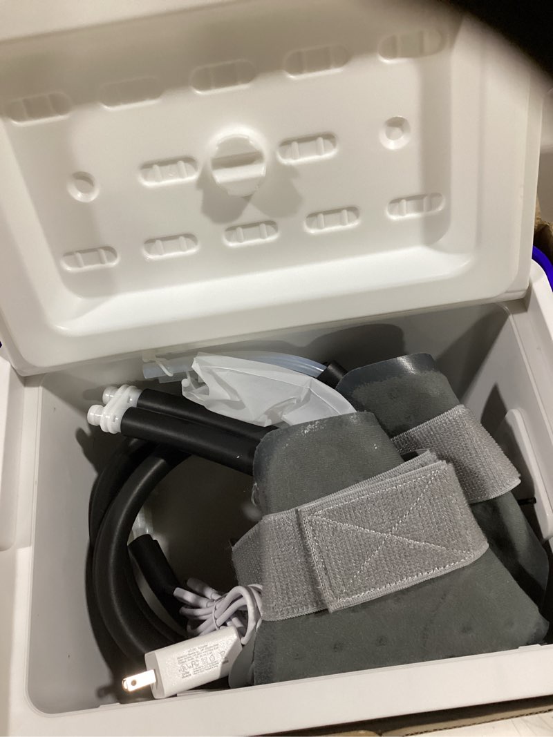 Condition photo showing Good Condition for Cold Therapy Machine, Built-in 3000mAh Battery, Cold Therapy for Knee Replacement, Ice Machine for Knee After Surgery, Cryotherapy Systems Suitable for Home use, Blue 8.5qt+knee