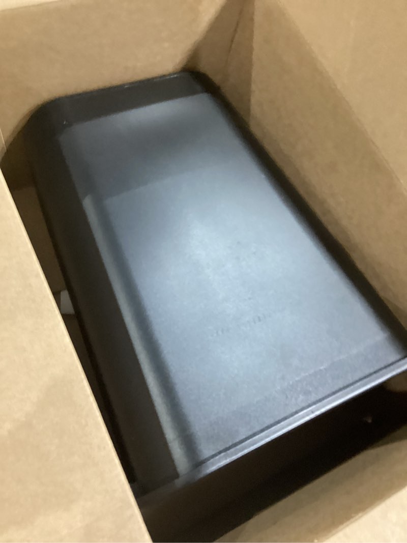 Condition photo showing Good Condition for rubbermaid commercial wastebasket trash container, 41qt/10.25 gal, plastic, black, stackable trash can for bedroom/bathroom/office, fits under desk/sink/cabinet 10.25 gallons black 1