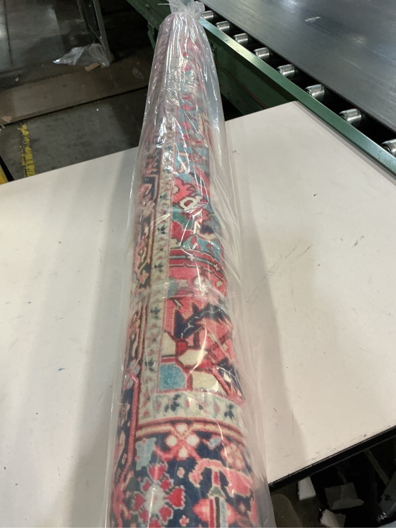 Condition photo showing New/Like New for jxgzyy Soft Area Rug for Bedroom, 0.31'' Thick Red Persian Style Rug for High Traffic Area, Foyer Rugs for Entryway 5×7, Beautiful Lounge Rug with Cotton Backing, Low Pile Faux Wool Carpet for Study Pattern 1