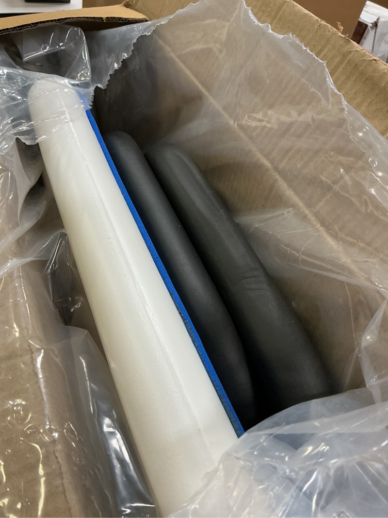 Condition photo showing Good Condition for Medokare Shower Chair with Padded Seat - Shower Bench for Seniors with Tote Bag and Handles, Shower Stool Bath Chair for Elderly, Handicap Tub Shower Seats for Adults (White Stool with Rail)