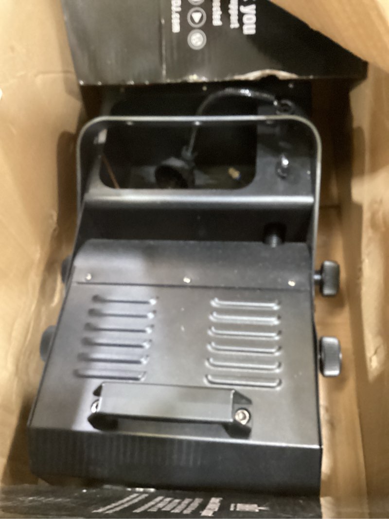 Condition photo showing As Is for chauvet hurricane 1800 flex fogger with remote 1800 fog machine