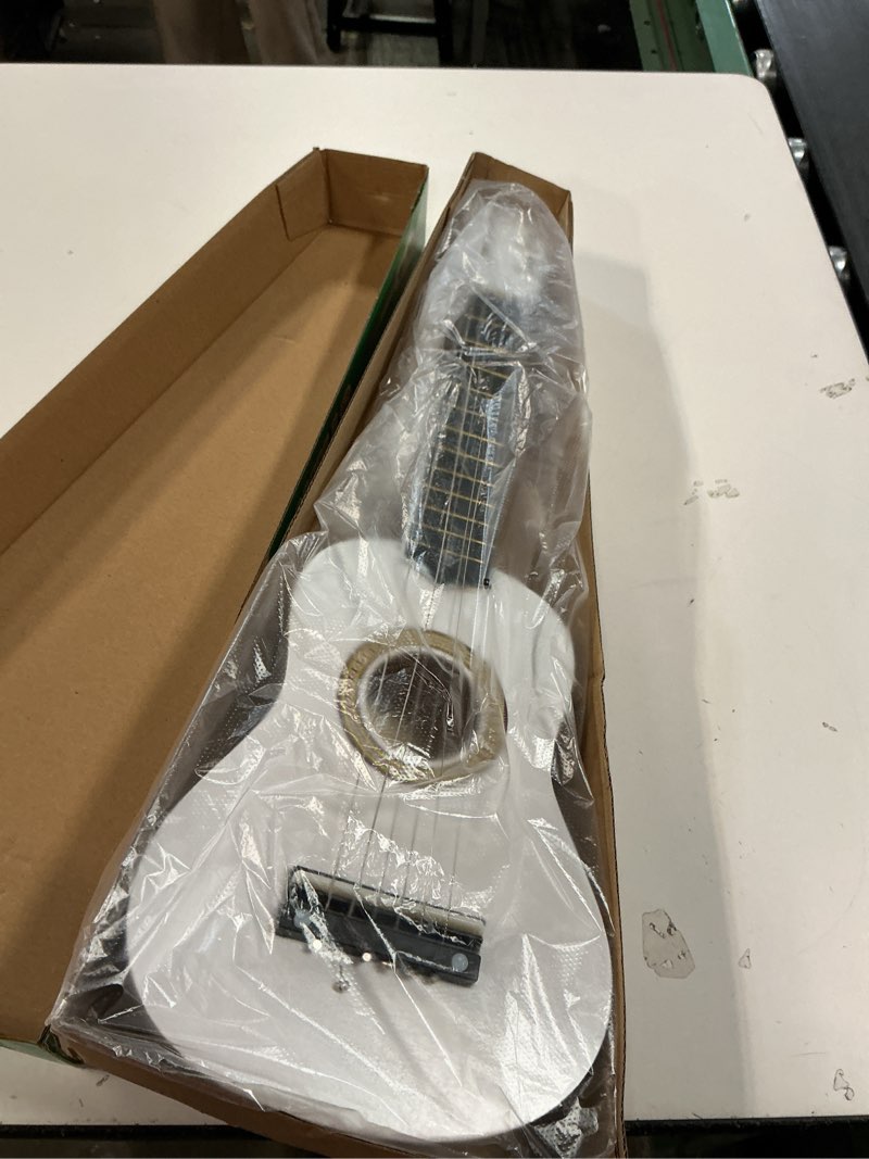 Condition photo showing Good Condition for 21 Inch Guitar Small Acoustic Guitar for Beginners 6- String Wooden Guitar White