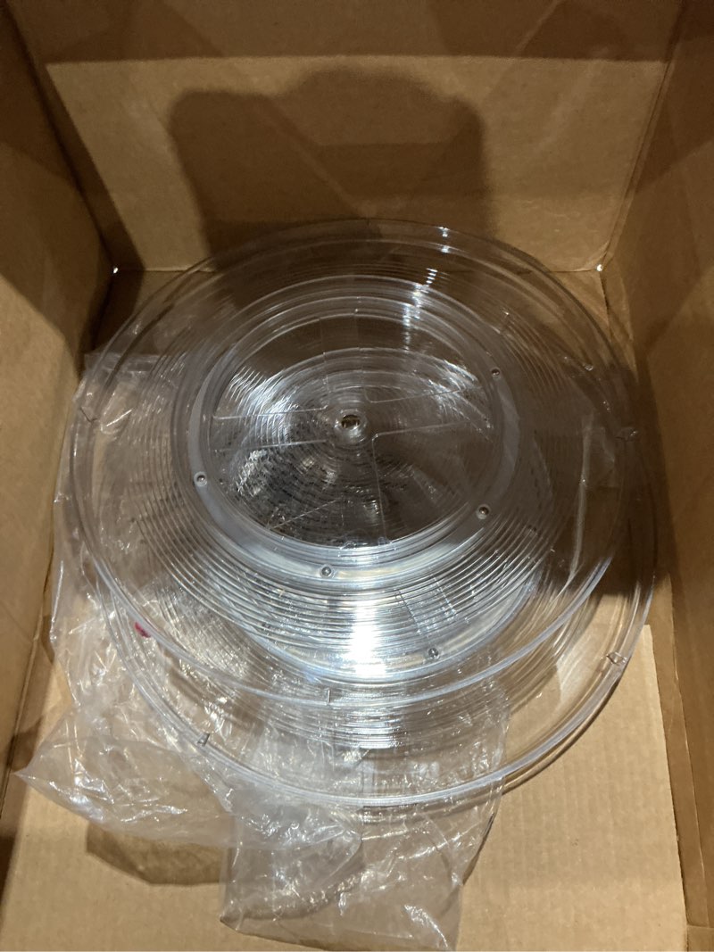 Condition photo showing As Is for idesign 14.5-inch lazy susan organizer - large lazy susan turntable for cabinet or pantry, 2-pack, clear 14.50 x 14.50 x 1.75 pack of 2