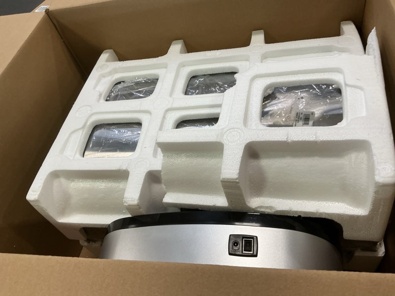 Condition photo showing Good Condition for Mbillion Automatic Touchless 15 Gallon Motion Sensor Trash Can Stainless Steel Smart Trash Cans with Lid Rectangular Garbage Can for Kitchen Bedroom Home Office Silver 15.3 GL Silver