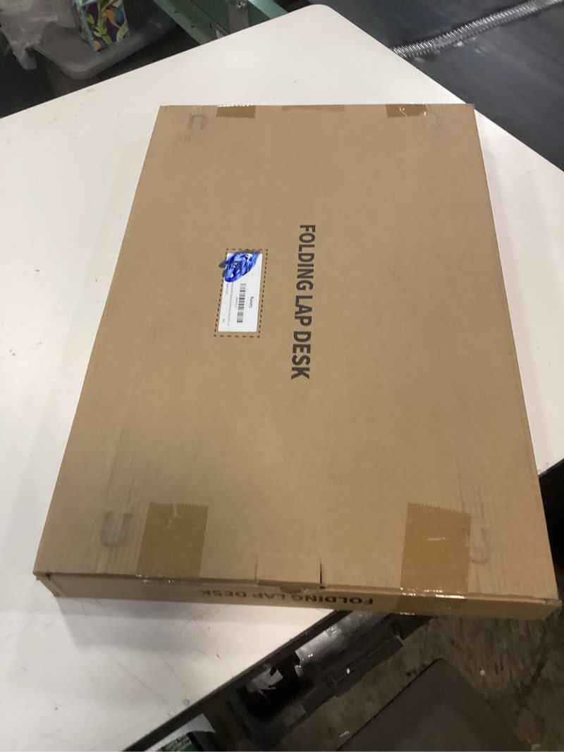 Condition photo showing Good Condition for Ruxury Folding Lap Desk Laptop Stand Bed Desk Table Tray, Breakfast Serving Tray, Portable & Lightweight Mini Table for Sofa Couch Floor - - Pink Pink Large