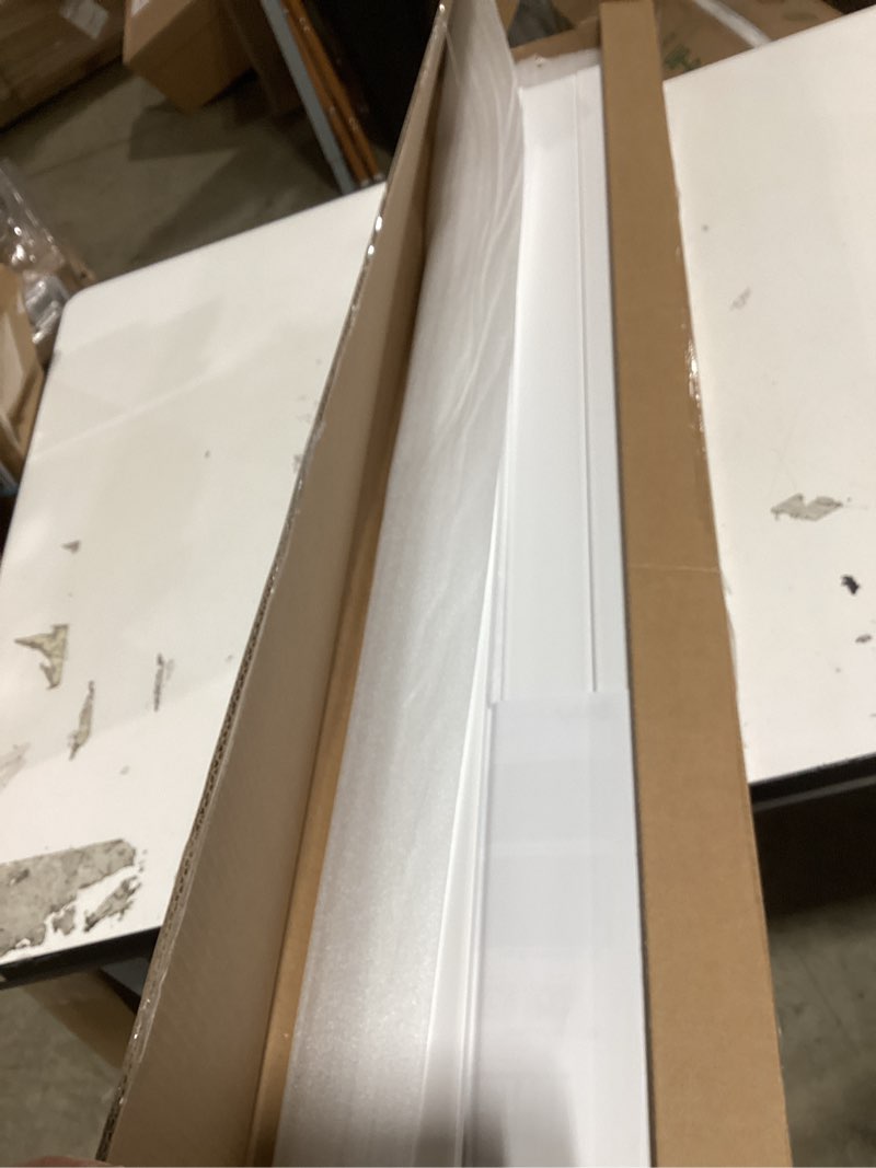 Condition photo showing New/Like New for art3d precut board and batten wainscoting panel kit covers 10ft. - paintable molding trim slat with edge strip, ready to assemble accent wall decor for living room dining room hallway, white white - style 3