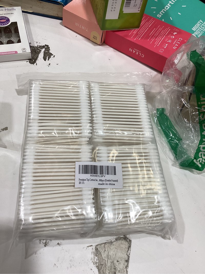 Condition photo showing New/Like New for Pointed Tip Cotton Swabs, 800 Count Double Precision Tips with Paper Stick, Cotton Buds for Makeup, Personal Care, Crafts Double Pointed