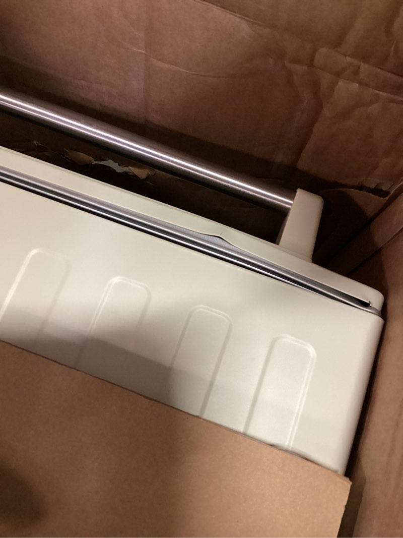 Condition photo showing As Is for nuwave bravo pro smart air fryer toaster oven combo, airfryer convection oven countertop, 10-in-1 functions with quicker & even crisp technology, 1800w, 50-450°f, pfas-free, 21qt, vanilla cream