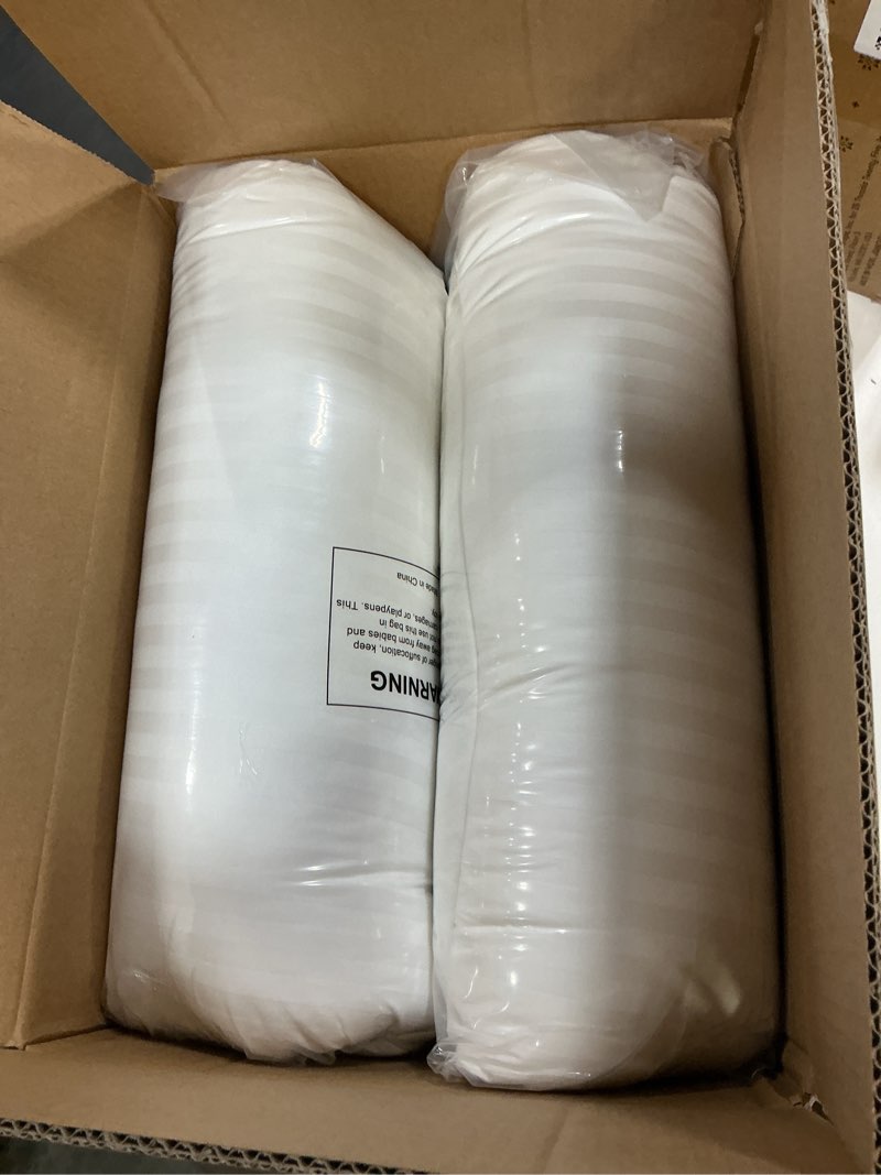 Condition photo showing New/Like New for beckham hotel collection bed pillows standard/queen size set of 2 - original soft down alternative pillow for sleeping - soft support for back, stomach or side sleepers queen / standard white