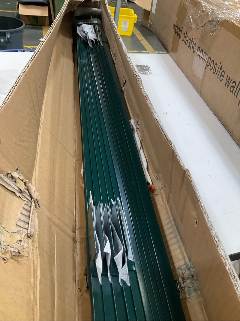 Condition photo showing Good Condition for urbanvista 10 pack metal fence posts, 4 ft heavy duty u-post, green garden stakes, no-dig post anchors for wire fences, temporary fencing, electric fence, and corner support