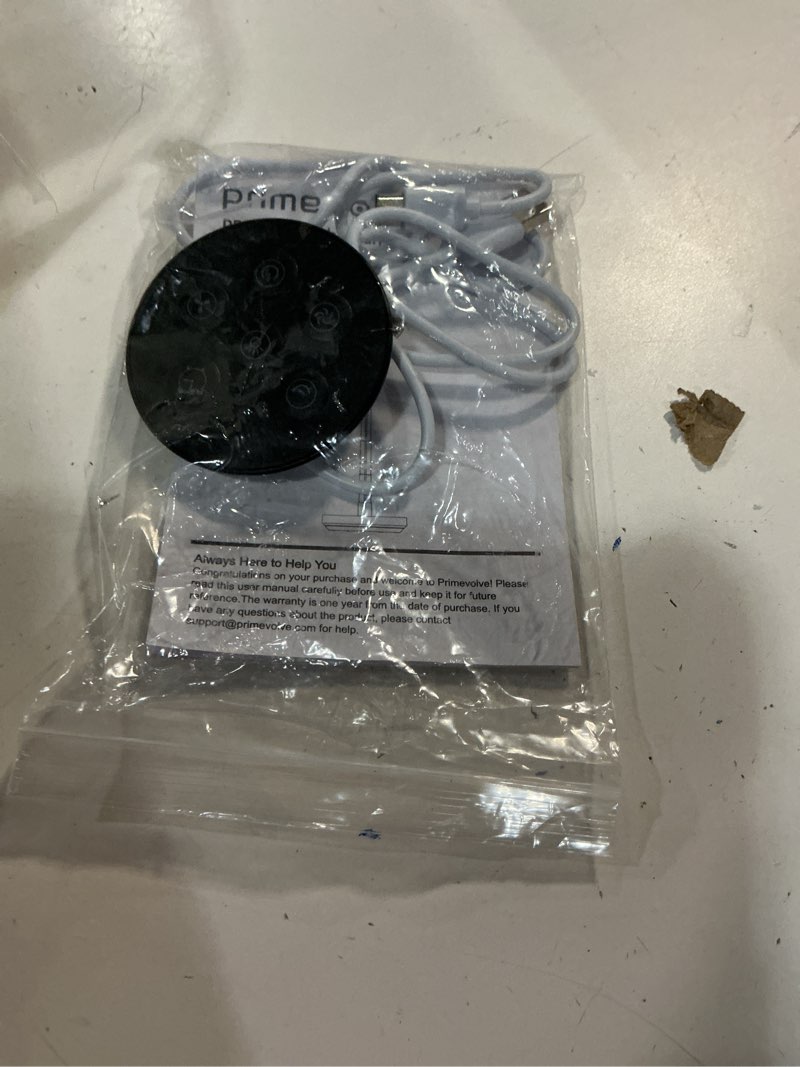 Condition photo showing Good Condition for Primevolve Battery Operated Fan,Portable Rechargeable USB Floor Table Desk Fan with Adjustable Height, 4 Speed Settings Pedestal Fan for Bedroom Camping Travel,White 7.7" White 7.7 inch