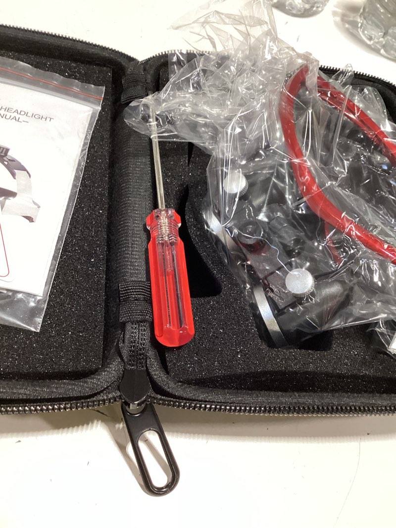 Condition photo showing Good Condition for dental surgical loupe 3.5x working distance 420mm burgundy sport frame
