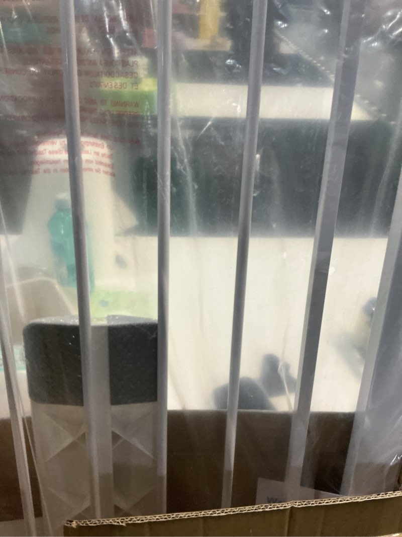 Condition photo showing New/Like New for Fairy Baby 38" Extra Tall Baby Gate for Stairs, Fits 29.5" to 32.2" Wide Openings, Metal Auto Close Dog Gate Indoor for The House Doorways, Pressure Mounted Pet Cat Gate for Toddler Kids, White 29.5"-32.2"