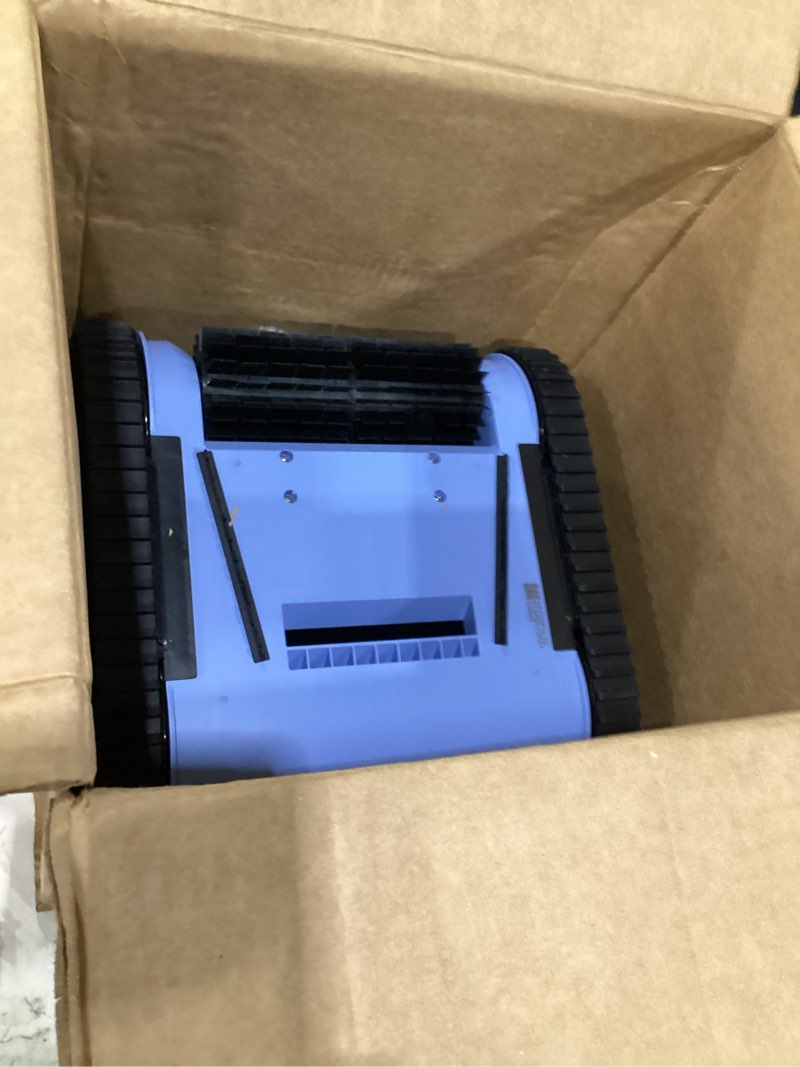 Condition photo showing As Is for (2026 upgrade) pool vacuum for inground pools, robotic pool cleaner, wall climbing pool cleaner, cleans pool floors, drain & walls & waterline, cleaning up to 2100 sq.ft, 180 min