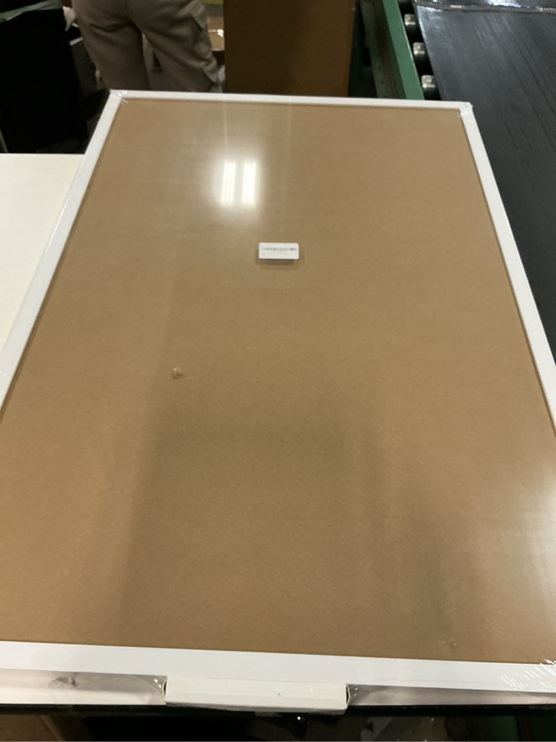 Condition photo showing Good Condition for VIZ-PRO Cork Notice Board, 36 X 24 Inches, Silver Aluminium Frame