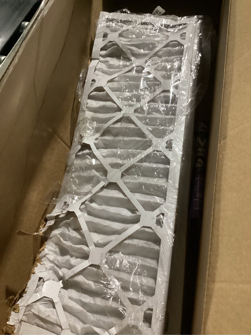 Condition photo showing As Is for filtrete 16x20x1 ac furnace air filter, merv 5, mpr 300, capture unwanted particles, 3-month pleated 1-inch electrostatic air cleaning filter, 6-pack (actual size15.69x19.69x0.81 in)