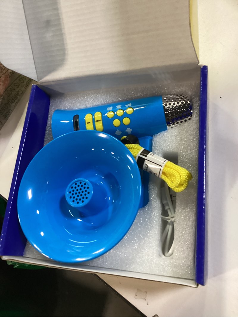 Condition photo showing Good Condition for Mini Explorer Voice Changer for Kids for Kids - Voice Changing Device for Boys & Girls Ages 3-8+ Olds Birthday Gifts for 3, 4, 5, 7, 8 Year Old Boy - Toys Gift Ideas for Kid, Toddler Blue - Multi-colored