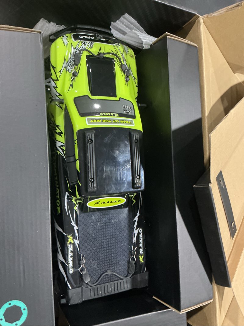 Condition photo showing Good Condition for AMORIL 1/10 RTR Brushless Fast RC Cars for Adults,Max 50mph Hobby Electric Off-Road Monster Truck,Waterproof High Speed RC Car 4WD Remote Control Car with 3S Lipo,Green