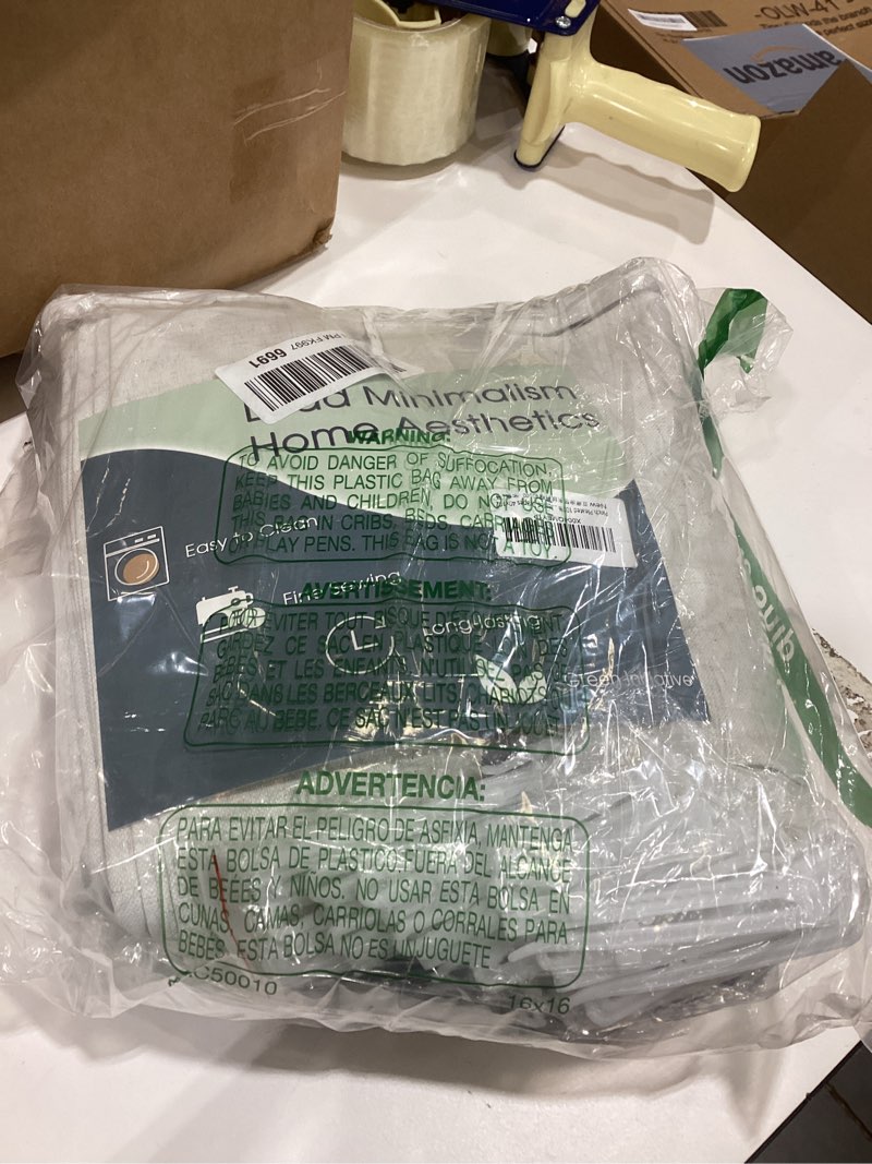 Condition photo showing As Is for Pinch Pleated 100% Blackout Linen Curtains 102 Inches Long for Bedroom Living Room Pinch Pleat Linen Curtains Boho Farmhouse Modern Memory Trained Natural Cream Soundproof Pleated Drapes 40x102 Natural Cream 40"W x 102"L (Pack of 2)