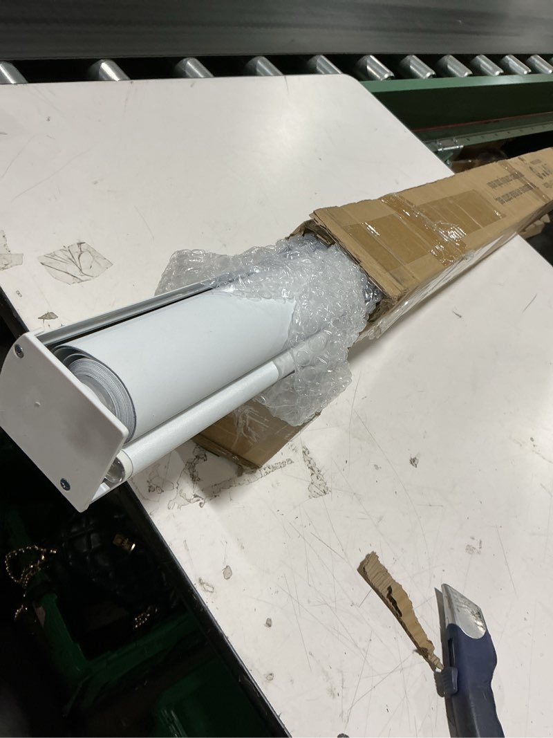 Condition photo showing Good Condition for smonter cordless blackout roller shades for windows- room darkening roller blinds with valance, high shading & uv protection, 54" w x 72" h, black 54"w x 72"h black