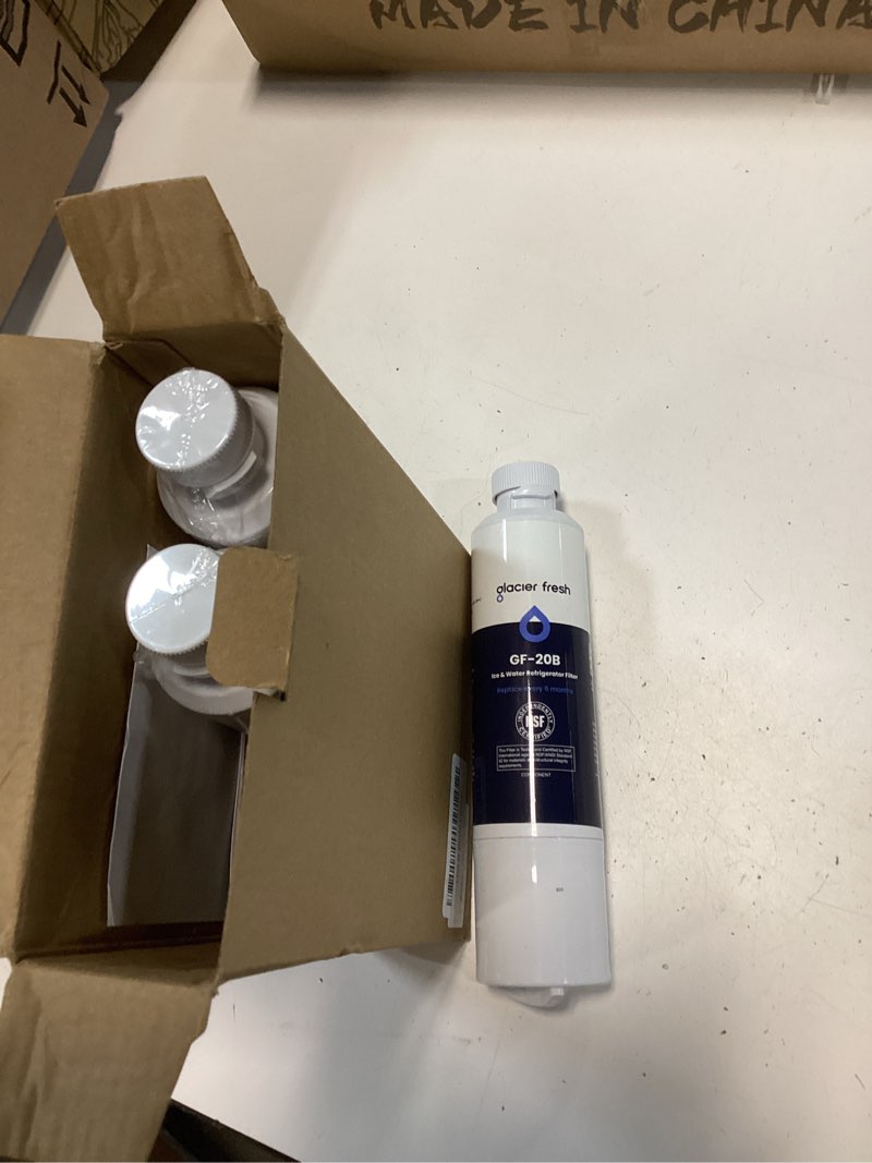 Condition photo showing Good Condition for GLACIER FRESH DA29-00020B Refrigerator Water Filter Compatible with Samsung DA29-00020A/B, DA29-00020B-1, HAF-CIN/EXP, 46-9101, RF4267HARS For French Door Fridge Kitchen (3 PACK) Standard 3 Count (Pack of 1)